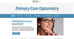 Desktop Screenshot of primarycareoptometry.net
