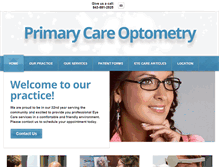 Tablet Screenshot of primarycareoptometry.net
